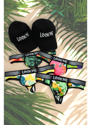 Pack 4 Strings Homme LM2402-57 LOOKME + 2 Casquettes Offertes